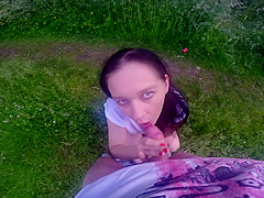 Engulf my pecker on highway parking