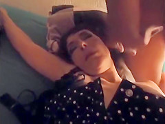 Drunk angel's cunt touched