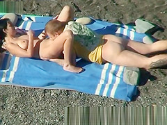 Russian Youthful Pair Fuck At Bare Beach Hidden Camera