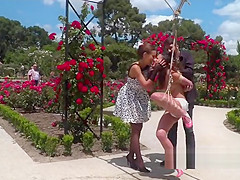 Beautiful playgirl hanged and disgraced in public