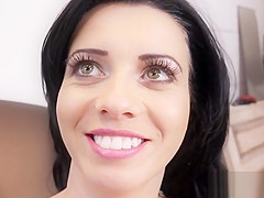 Euro playgirl bangs public agent