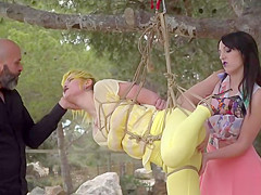 Yellow hair doxy anal drilled outdoor